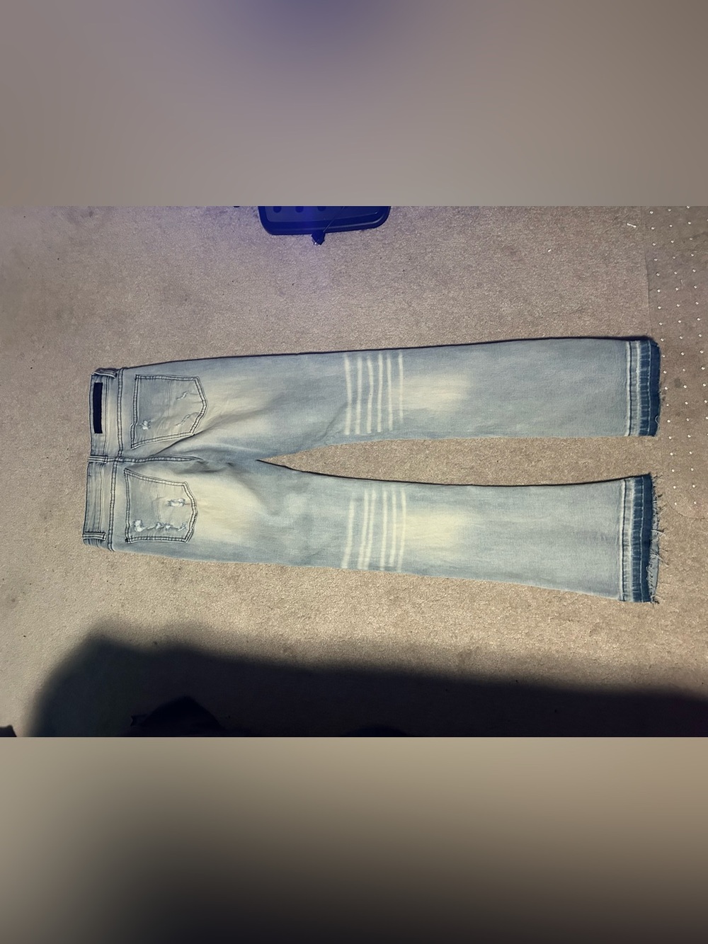 Relaxed Light Blue Men’s Denim Jeans - Casual Stretch Fit